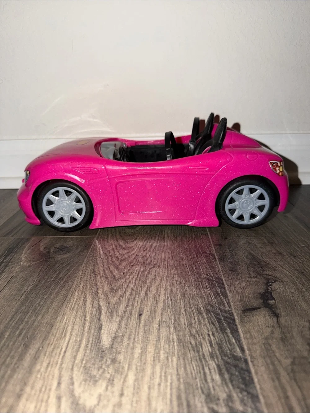 Barbie Glitter Pink Convertible Doll Car